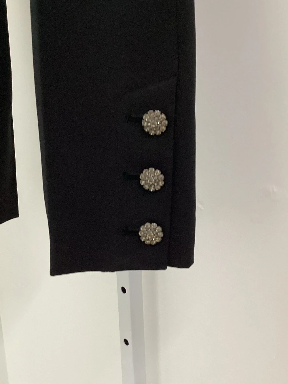 kate spade Black Slim Dress Pants with Ankle Buttons